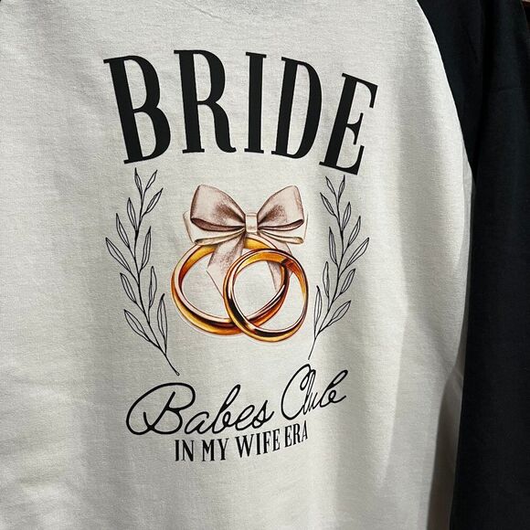 Bride Babes Club Raglan Tee - Picture 3 of 4